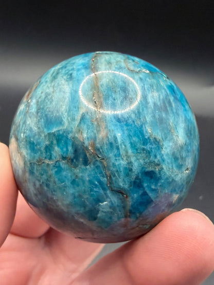 Blue Apatite Sphere