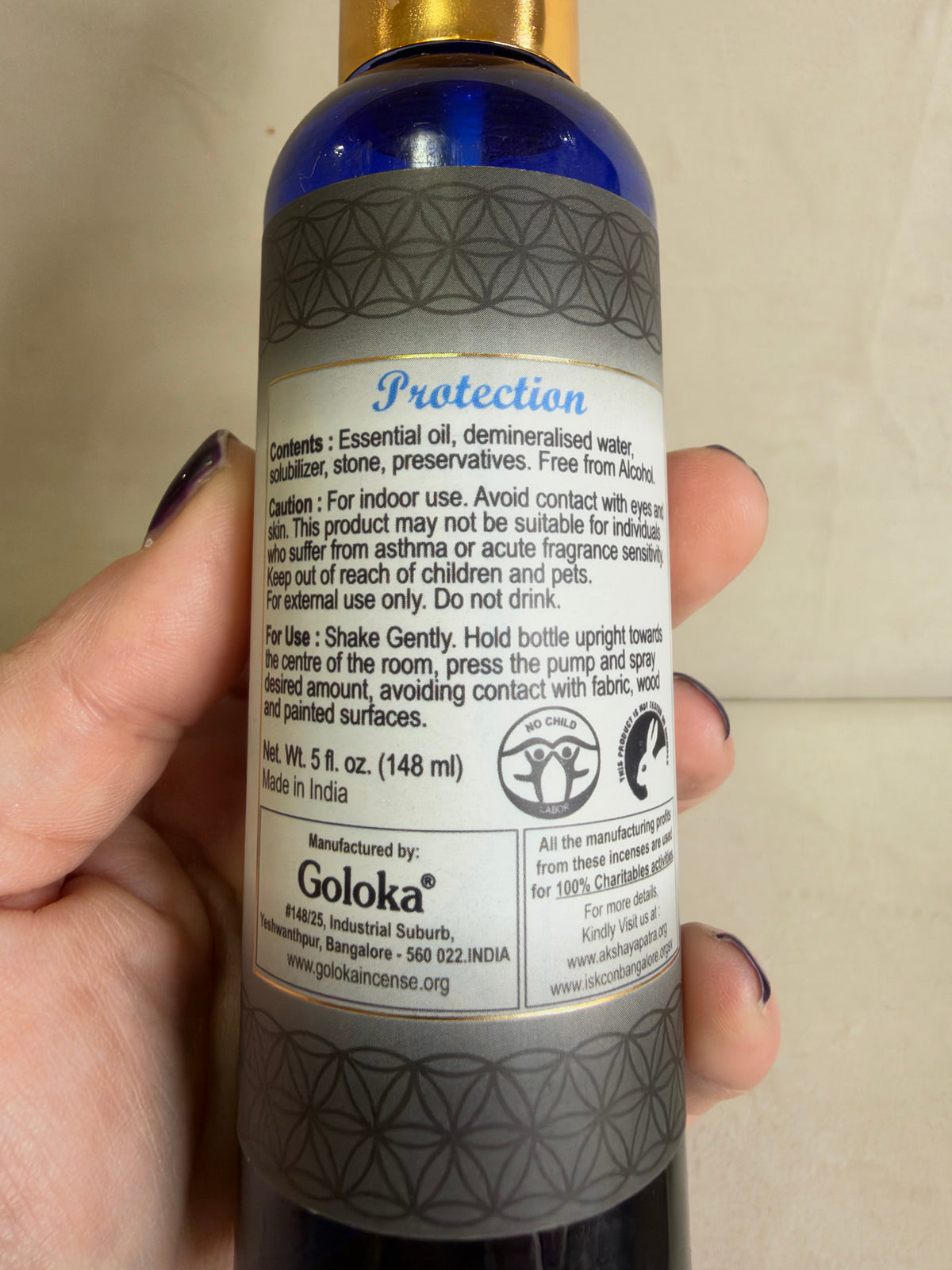 Harmonia Black Tourmaline Protection Gem Spray – 148 mL