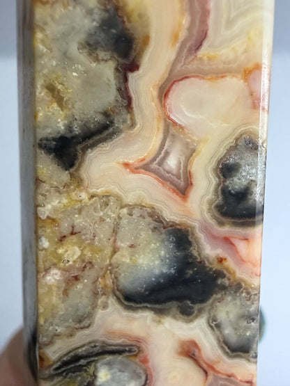 Crazy Lace Agate Tower –  B