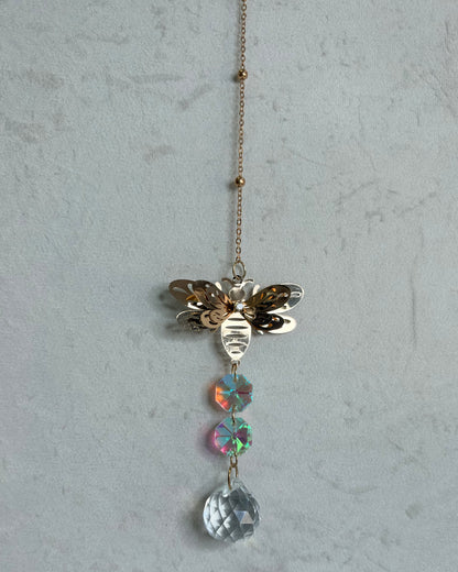 Gold Bee Suncatcher – 30cm