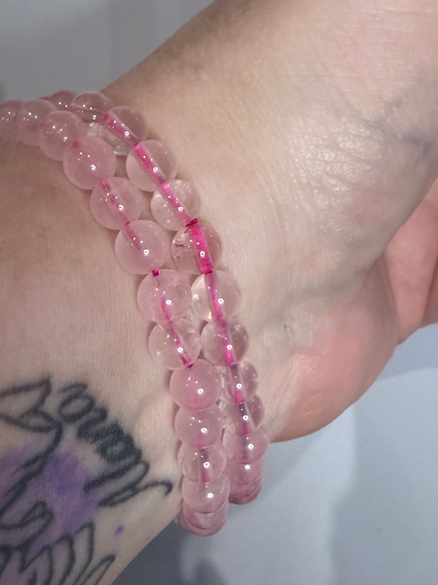 6mm Rose Quartz Bracelet – Love • Emotional Healing • Compassion