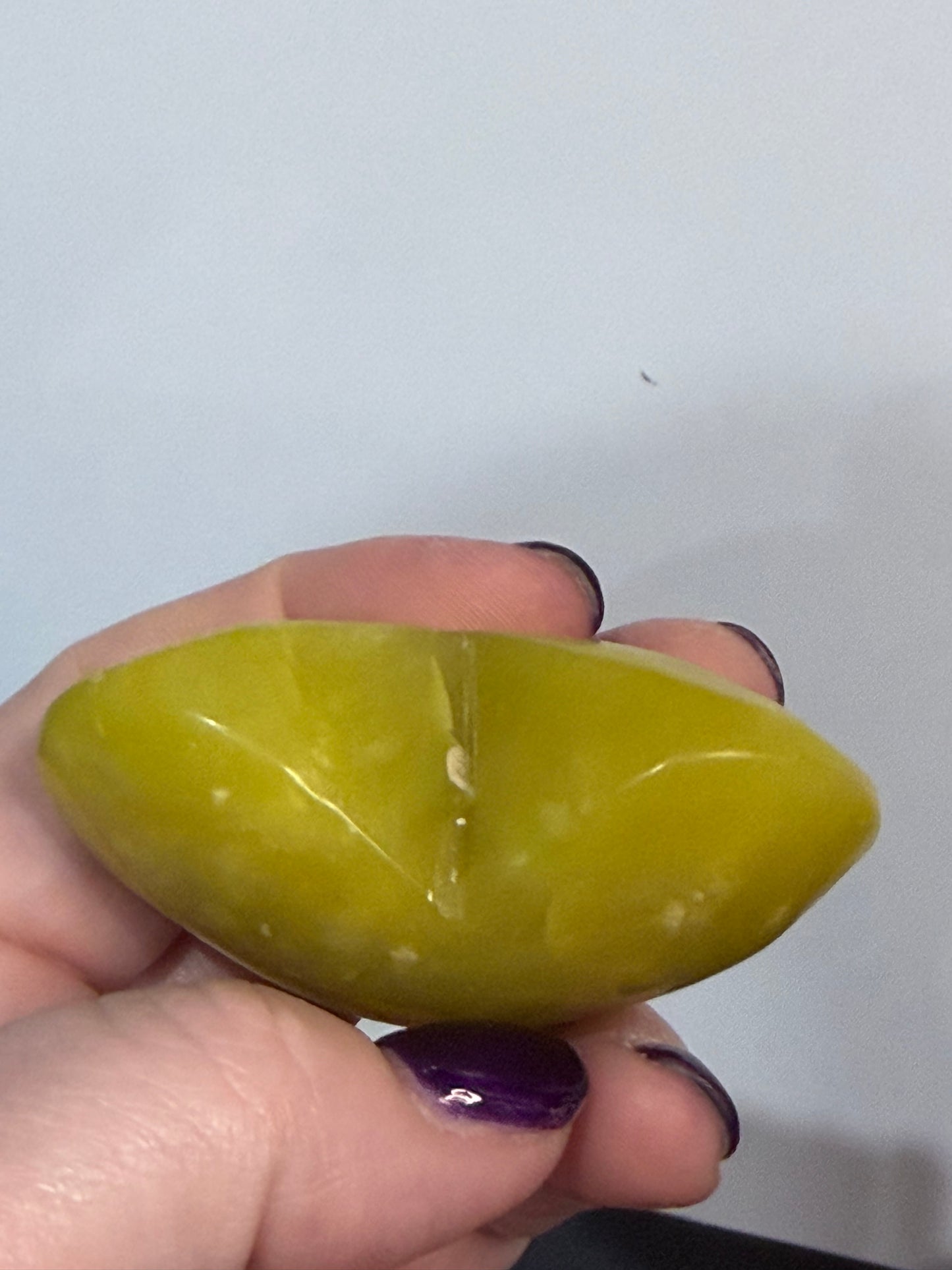 Lemon Jade (Serpentine) Heart 💛