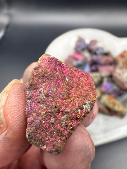 Raw Peacock Ore Specimen Tumbles 50gm