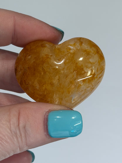 Golden Healer Quartz Heart E - 4cm