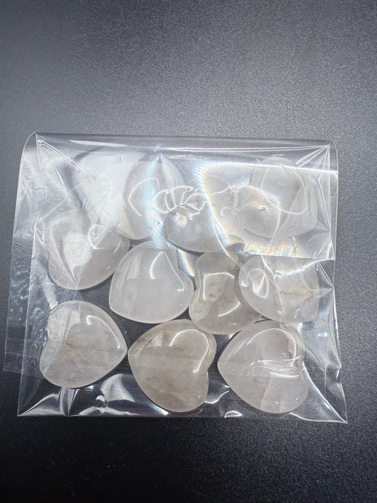 10 Pack Mini Agate Hearts
