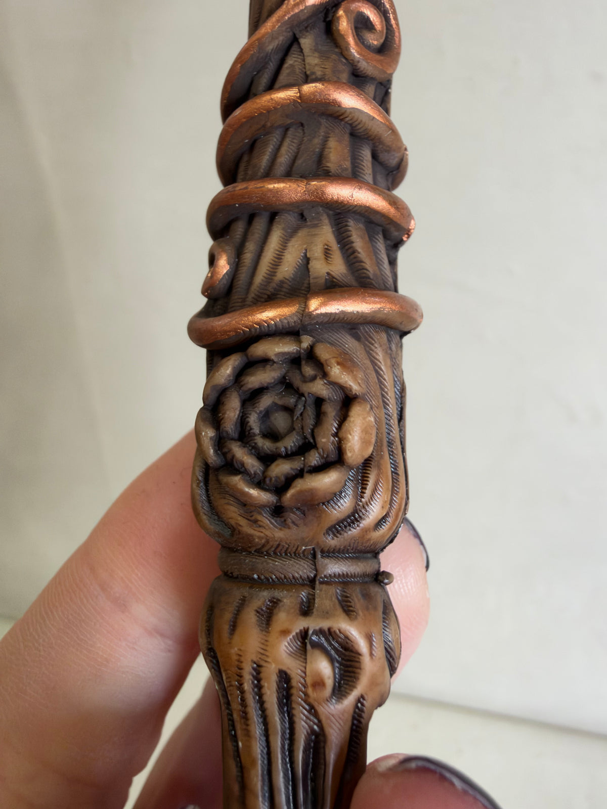 Green Aventurine Abundance Wand with Storage Pouch