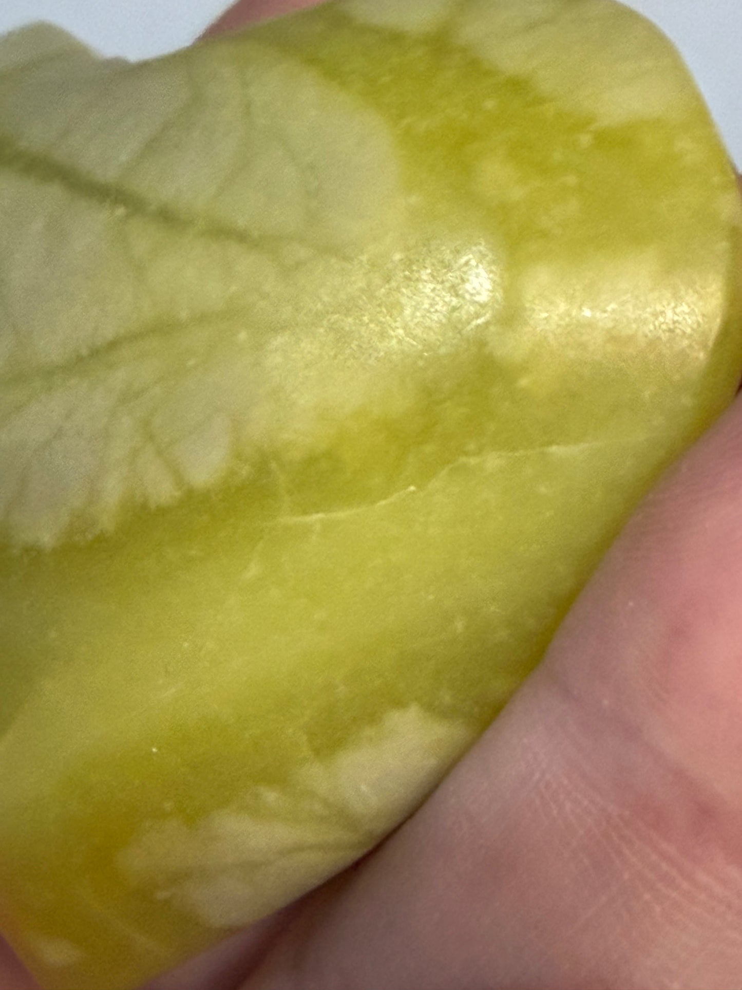 Lemon Jade (Serpentine) Heart 💛