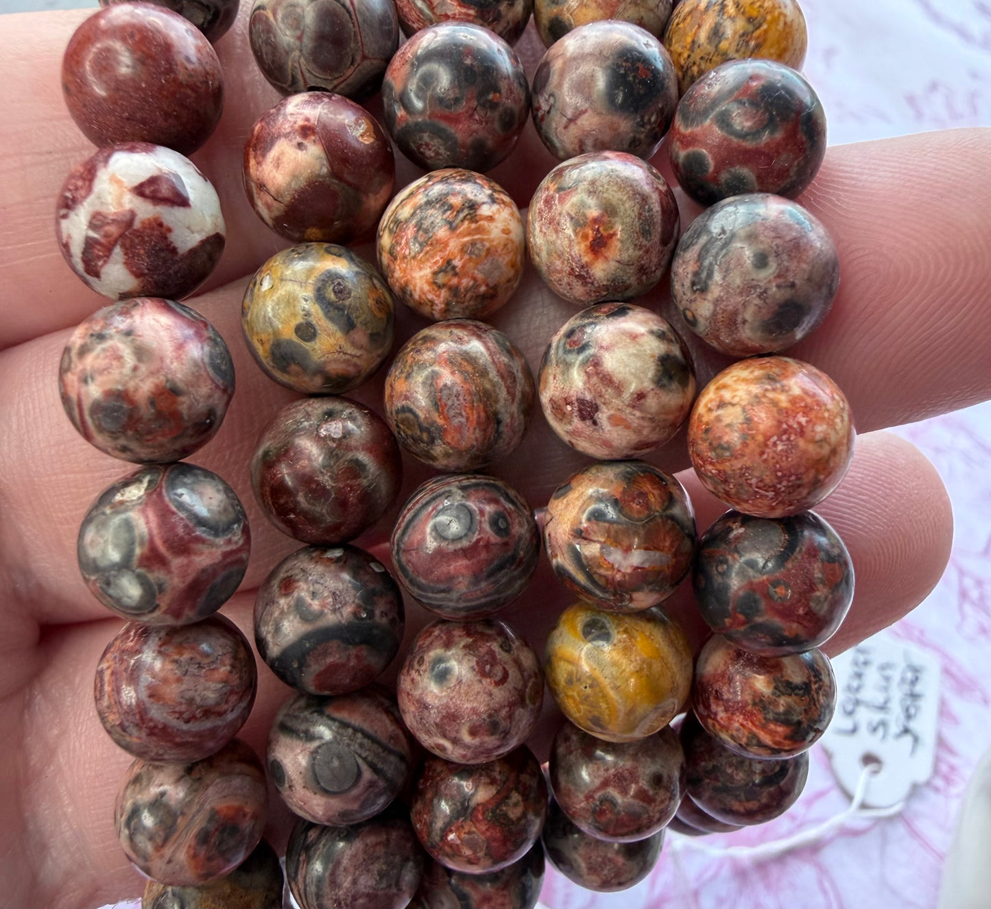 Leopard Skin Jasper Bracelet 8mm