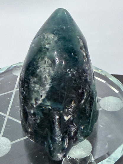 Blue Fluorite Shark Carving 7.2cm | 242g