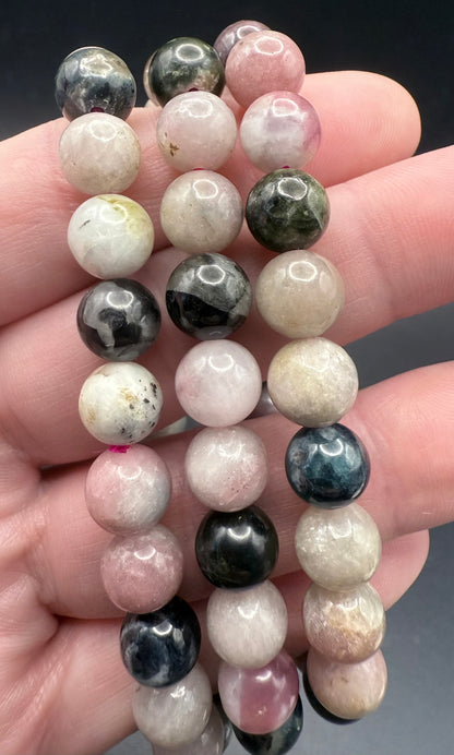 Mixed Tourmaline 8mm Bracelet