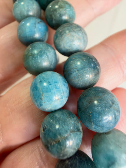 10mm Blue Apatite Bracelet