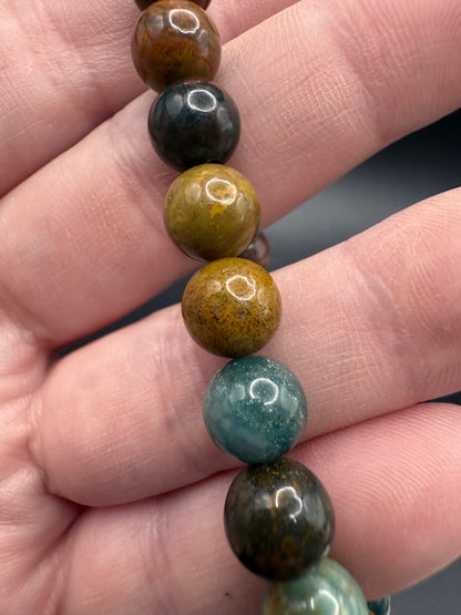 Indian Moss Agate Bracelet – 8mm