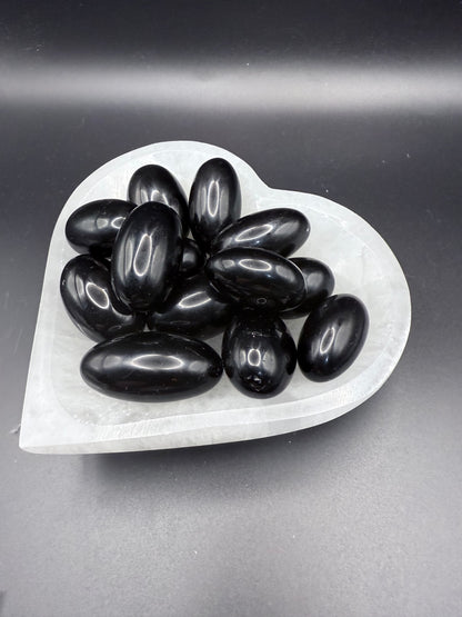 Big Black Obsidian Tumbles