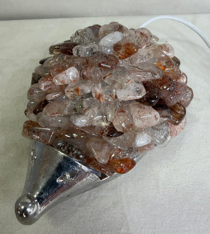 Copper Rutilated Quartz Echidna Colour Changing USB Lamp