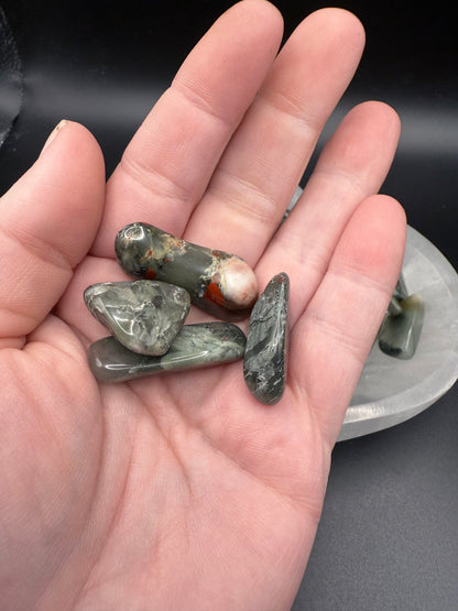 African Blood Stone Tumbles 50gm
