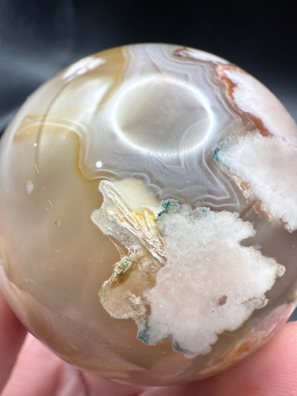 Flower Agate Sphere
