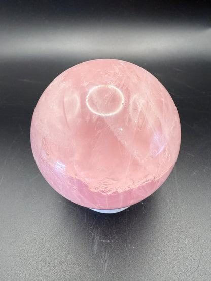 Big Bright Pink Rose Quartz Sphere