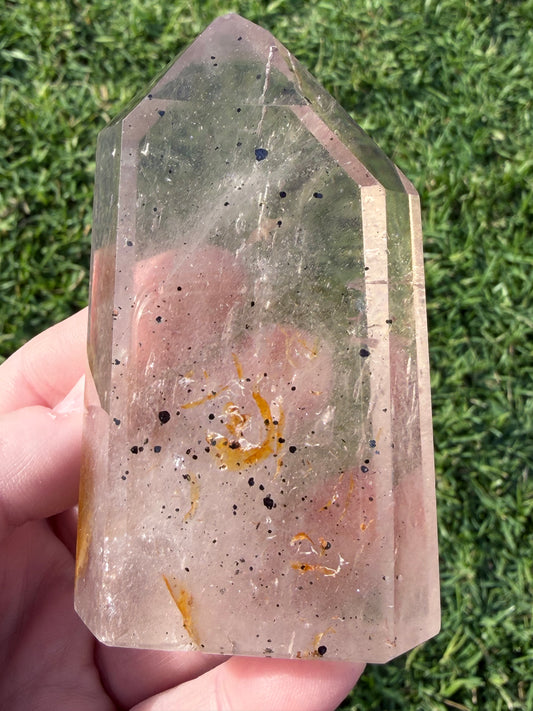 Smokey Clear Quartz Tower with Natural Inclusions – Madagascar | 212g