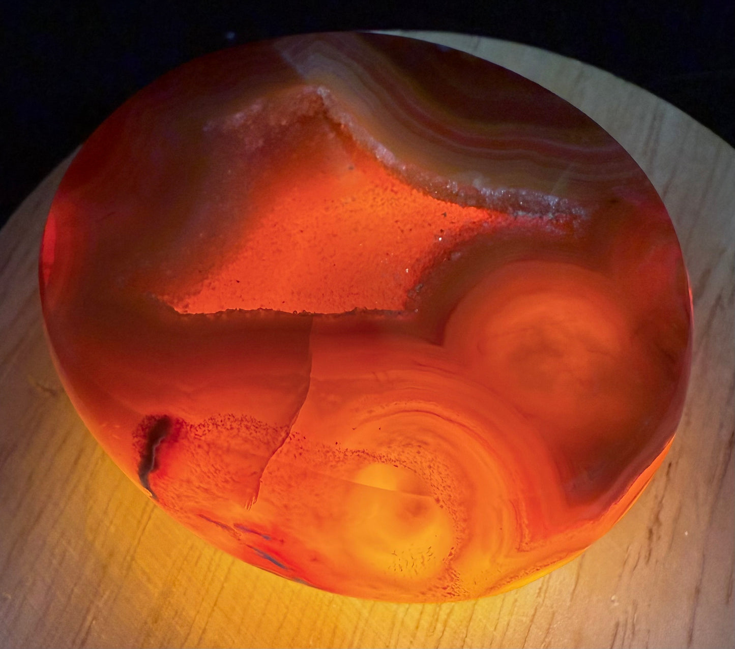 Carnelian Agate Druzy Freeform