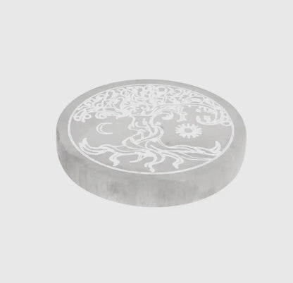 Extra Sun and Moon Circular Selenite Plate