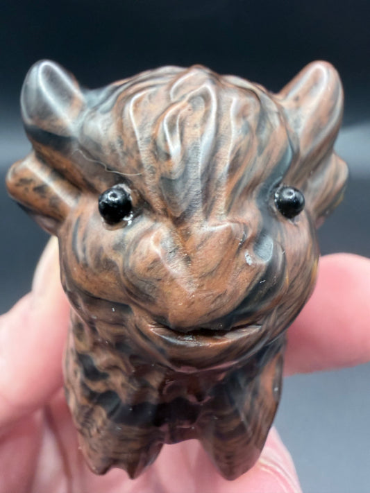 Mahogany Obsidian Highland Cow