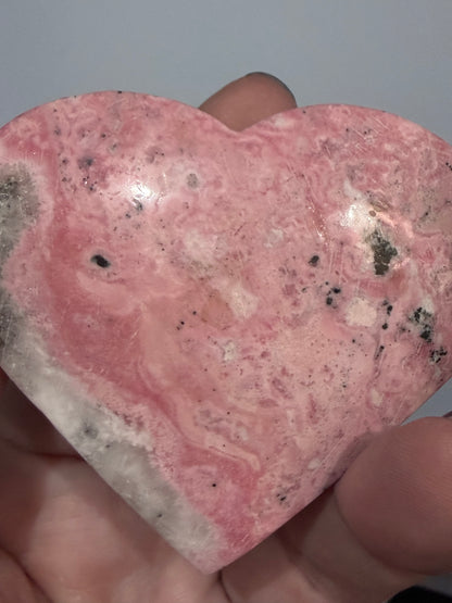 Pink Rhodonite Heart (Peru) B