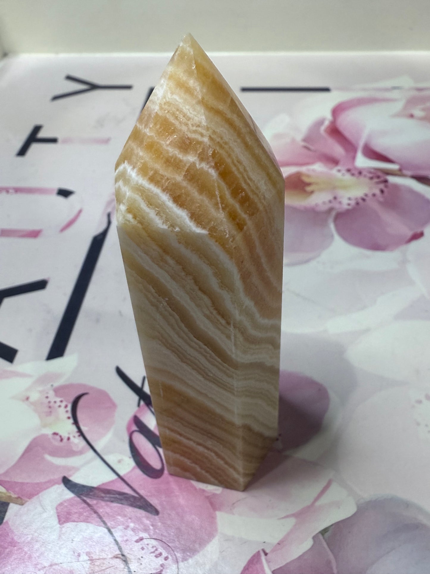 Orange Calcite Point