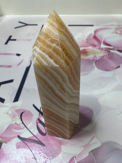 Orange Calcite Point