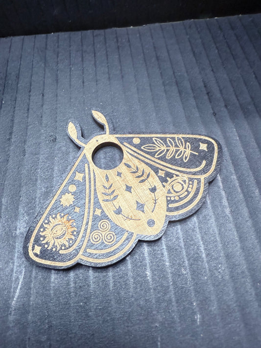 Moth wooden Sphere Holder