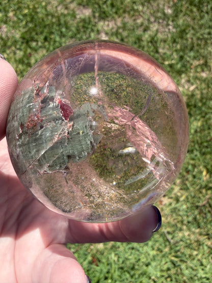 Lodolite (Garden Quartz) Sphere – 6.5cm | 366g