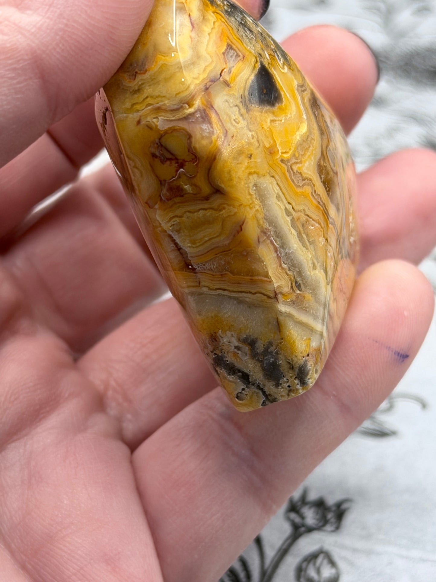 🇦🇺 Australia Map Crazy Lace Agate Heart