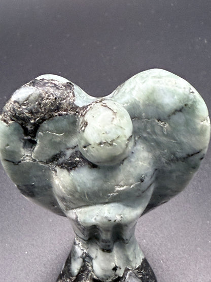 Larvikite with pyrite Angel
