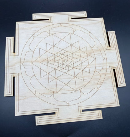 Love & Harmony Crystal Grid on Sri Yantra Board