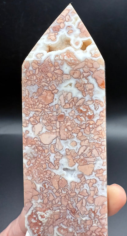 Pink Petal (Cotton Candy) Agate Statement Tower