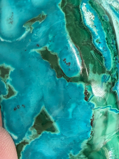 Chrysocolla with Malachite Freeform Premium– Madagascar – 275g -