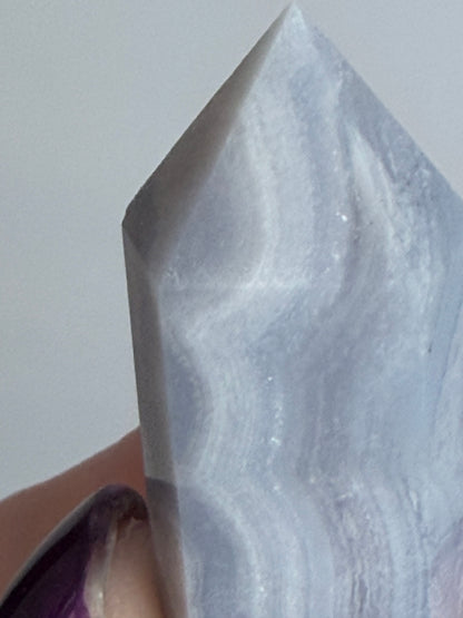 Blue Lace Agate Tower – 4.8cm | 21g
