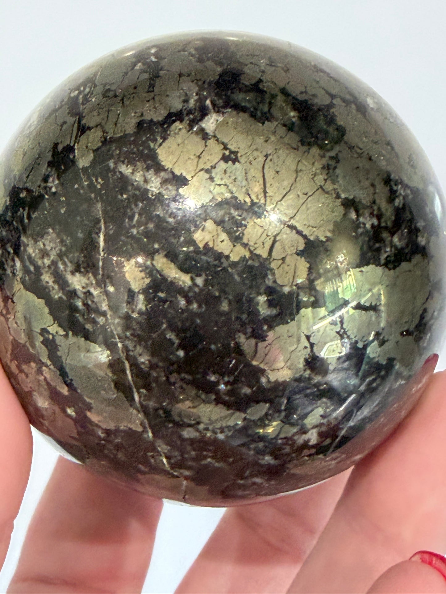 Pyrite Crystal Sphere – 6.7cm | 610g