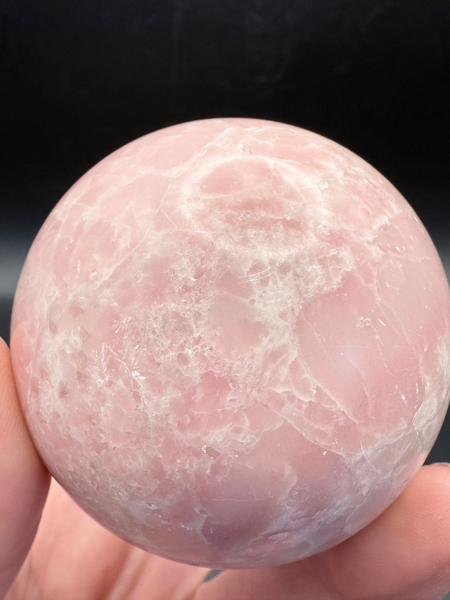 Pink Opal Sphere – 360g / 6.3cm