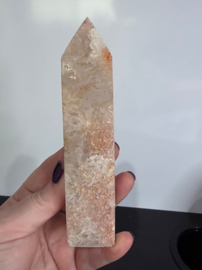 Pink Amethyst Quartz-Rich Tower 14.2cm 300g