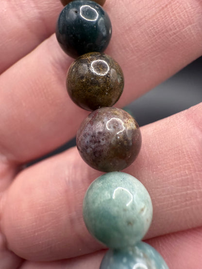 Indian Moss Agate Bracelet – 8mm