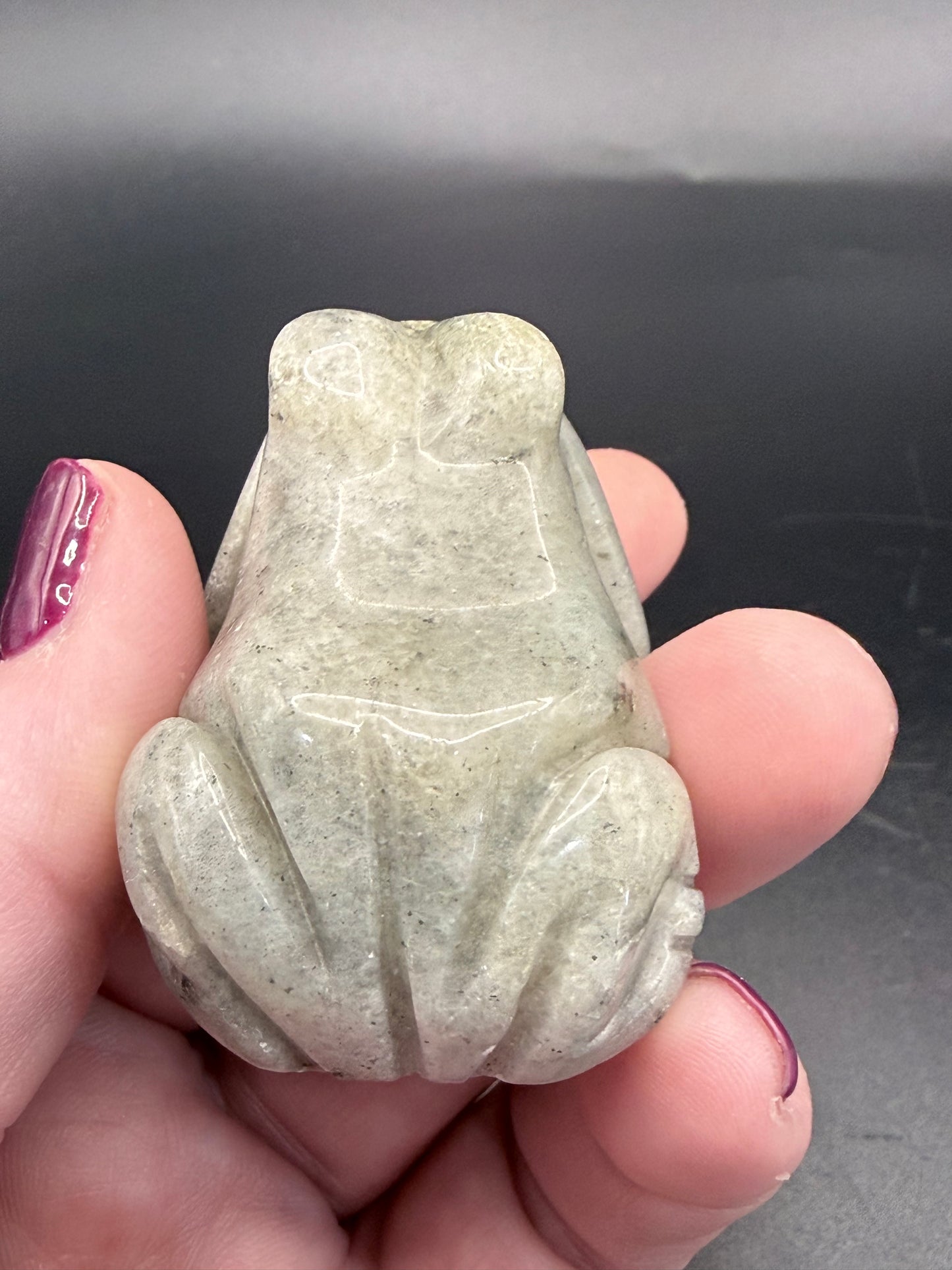 Labradorite Frog Carving