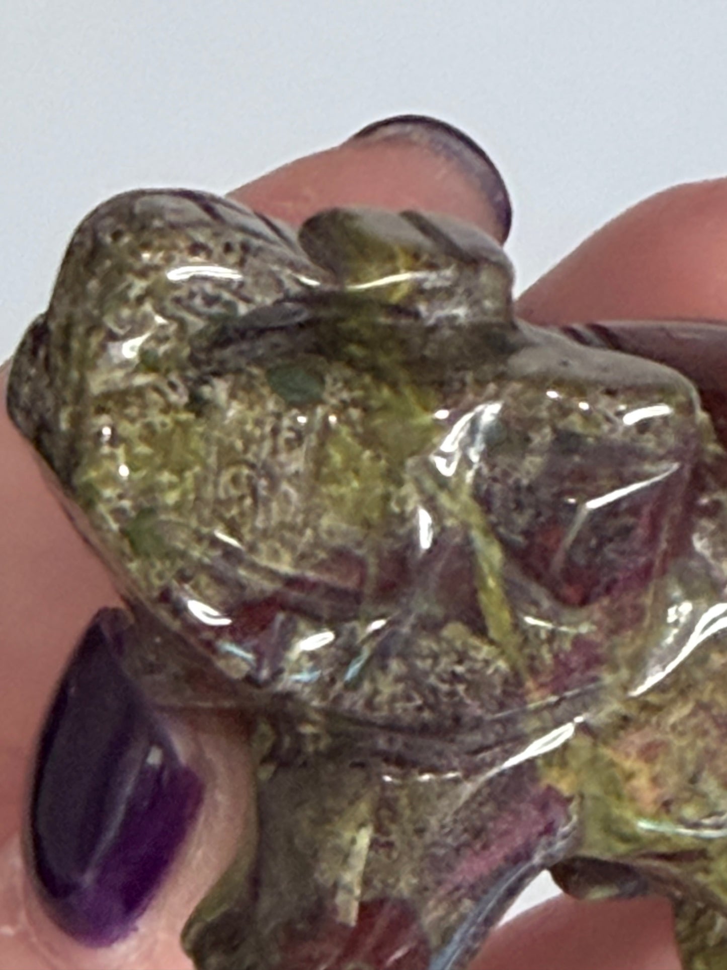 African Bloodstone Elephant Carving – 5 cm