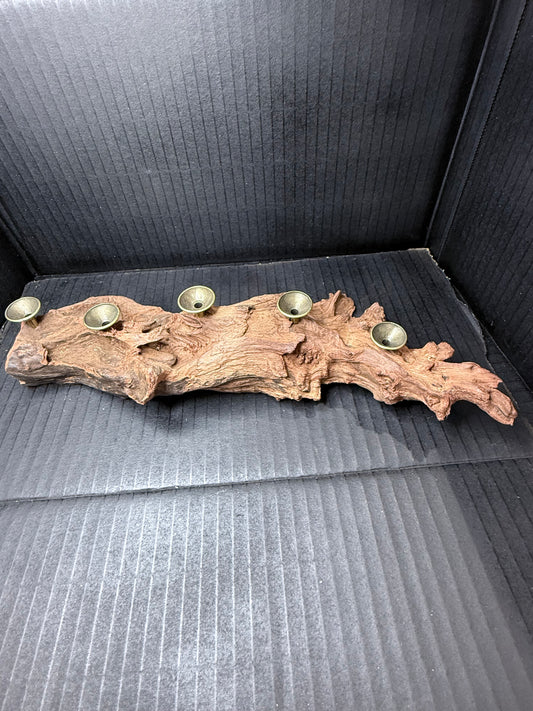 Driftwood 5 Sphere Holder