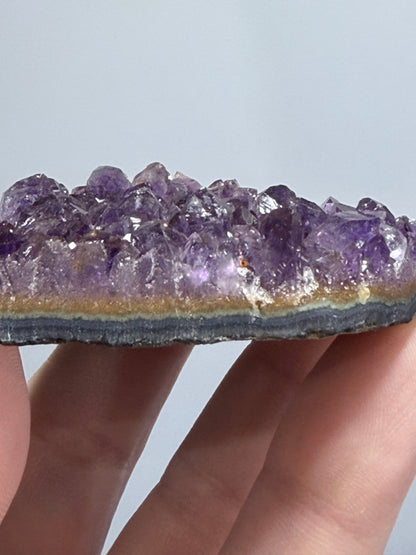 Amethyst Druzy Heart Cluster With Stand – 5.8cm (D)