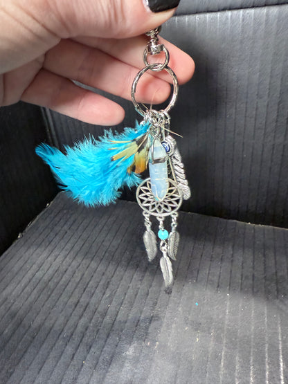 Dreamcatcher Opalite Keychain