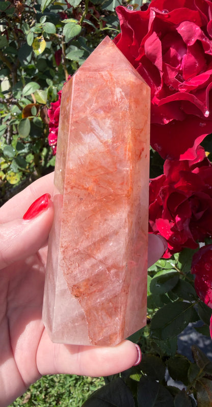 Fire Quartz Tower – 12.6cm | 340g