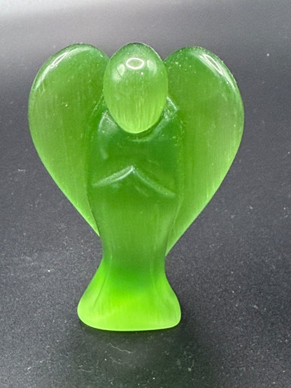 Lime Green Cats eye Angel