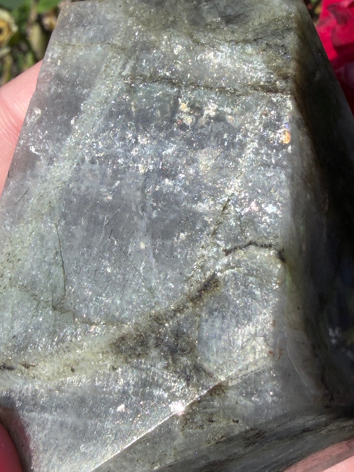 Labradorite Crystal Freeform – Copper Flash | 157g H