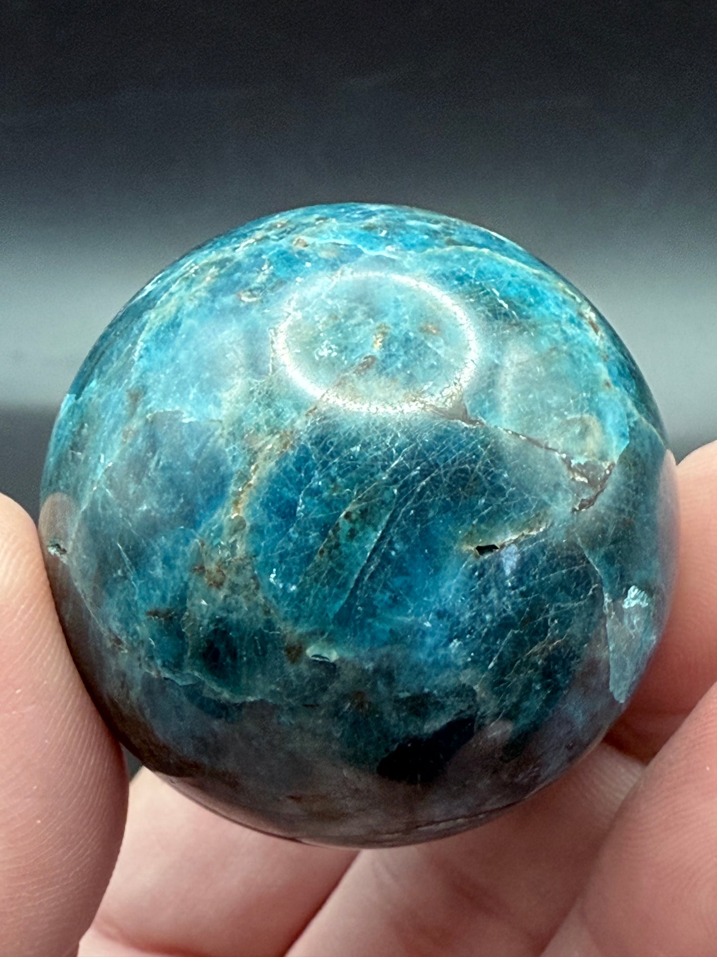 Blue Apatite Sphere 4.2cm