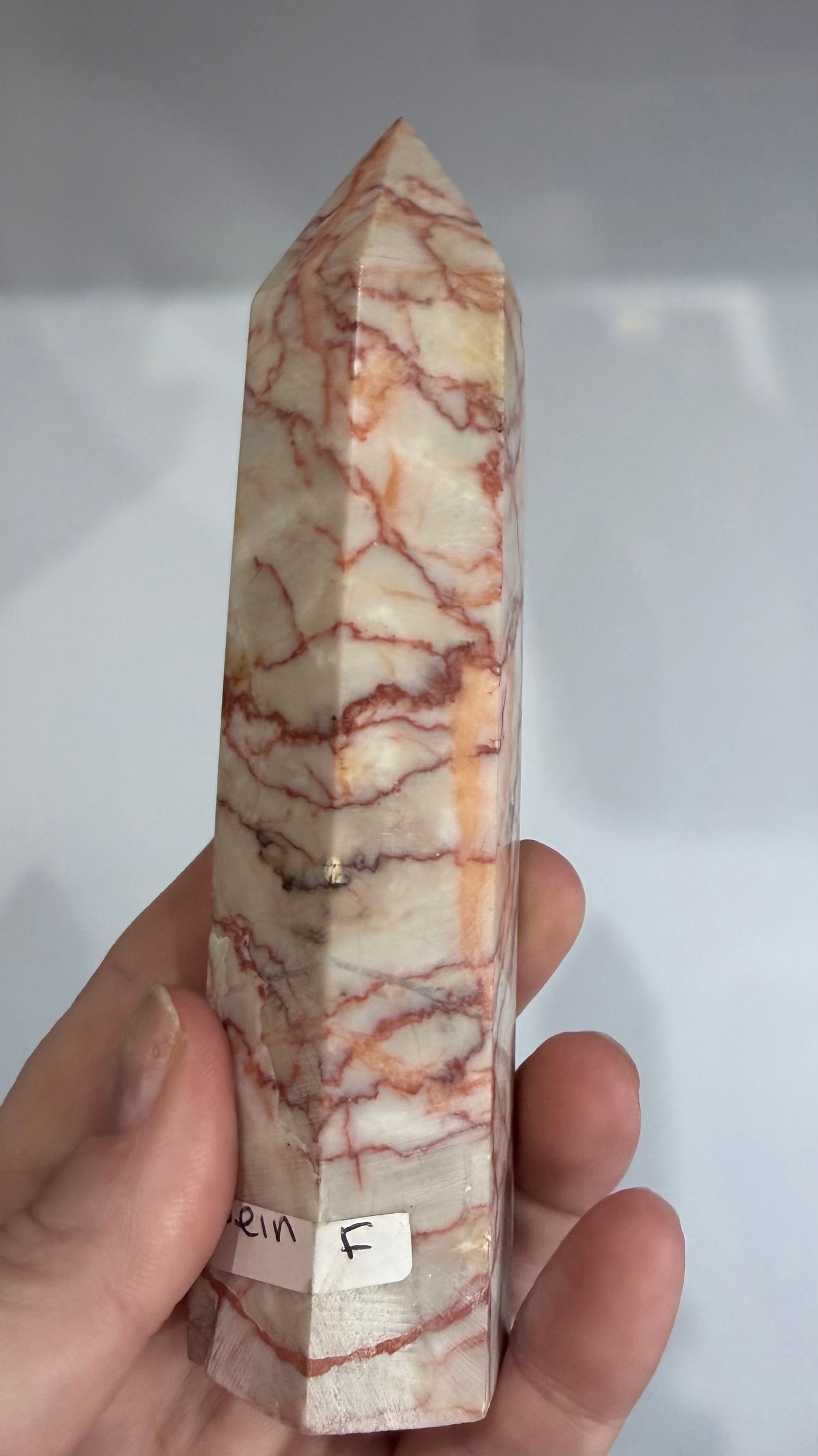 Red Vein Jasper Crystal Tower – 14.4cm | 297g F